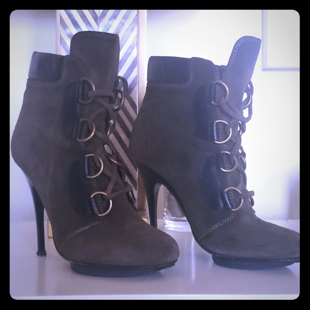 Guiseppe Zanotti Dark Green Army Boots/ Booties